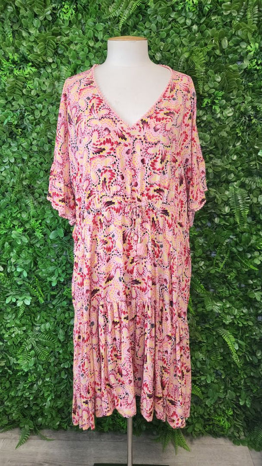 Boho Print Midi Dress (16-18)