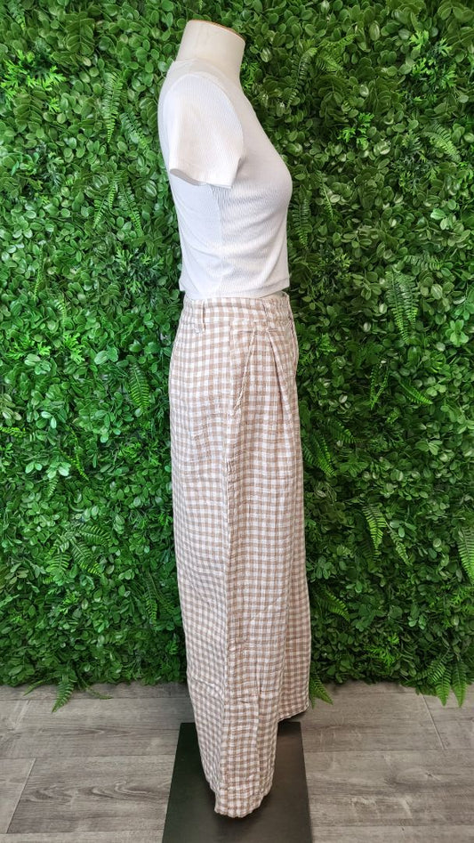 Ghanda Check Wide Leg Pant (12)