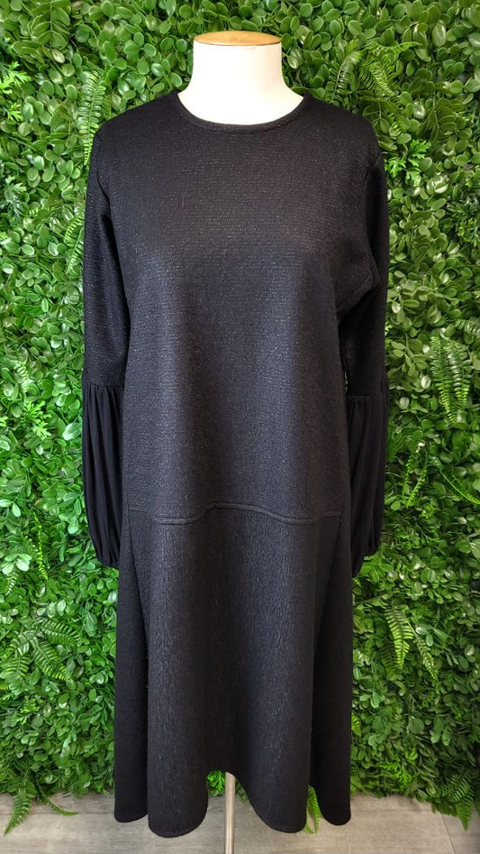 Golden Black Merino Dress (12)