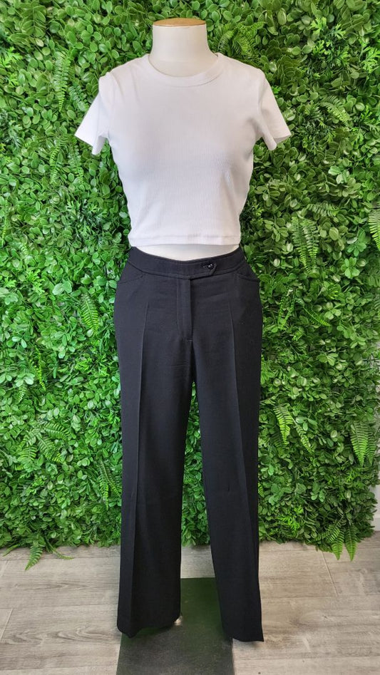 Kate Sylvester Black Wool Pant (12)