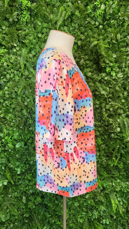Foil Multi Print Top (12)