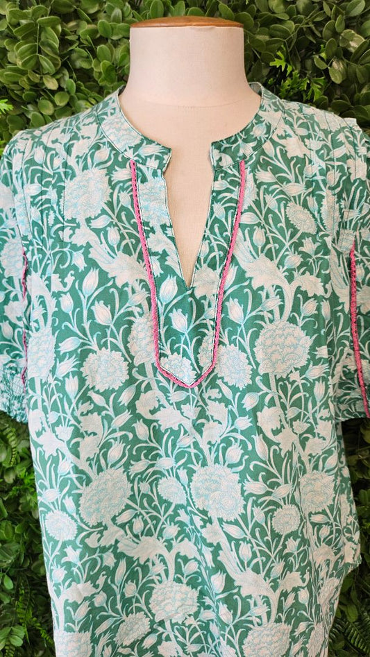 Loobies Story Green Print Blouse (14)