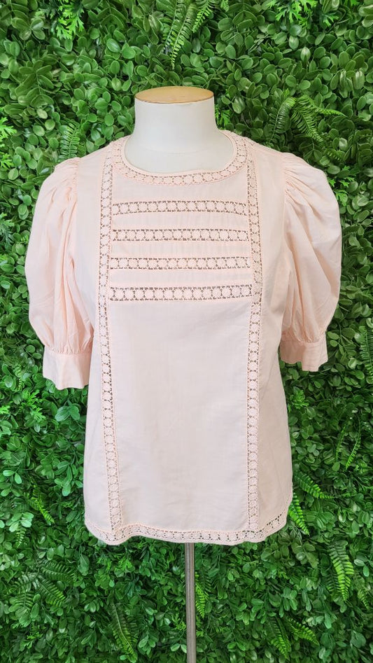 Witchery Peach Braid Blouse (8)