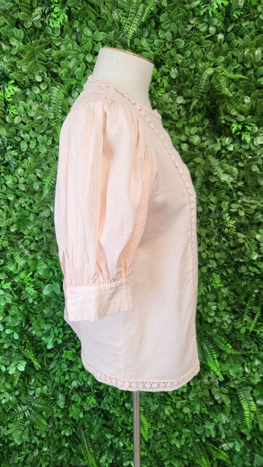 Witchery Peach Braid Blouse (8)