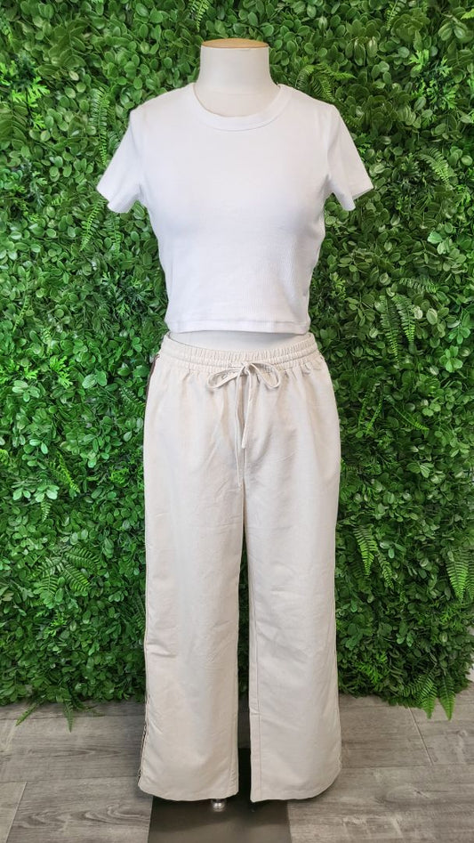Silent Theory Oat Stripe Side Pant 8