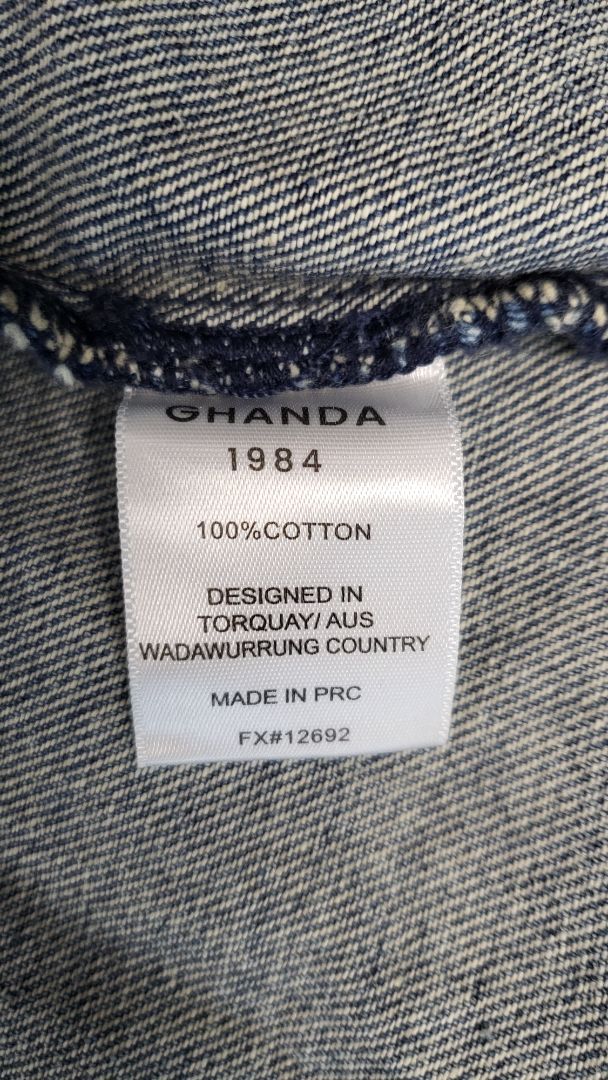 Ghanda Co Stonewash Shacket (8-10)