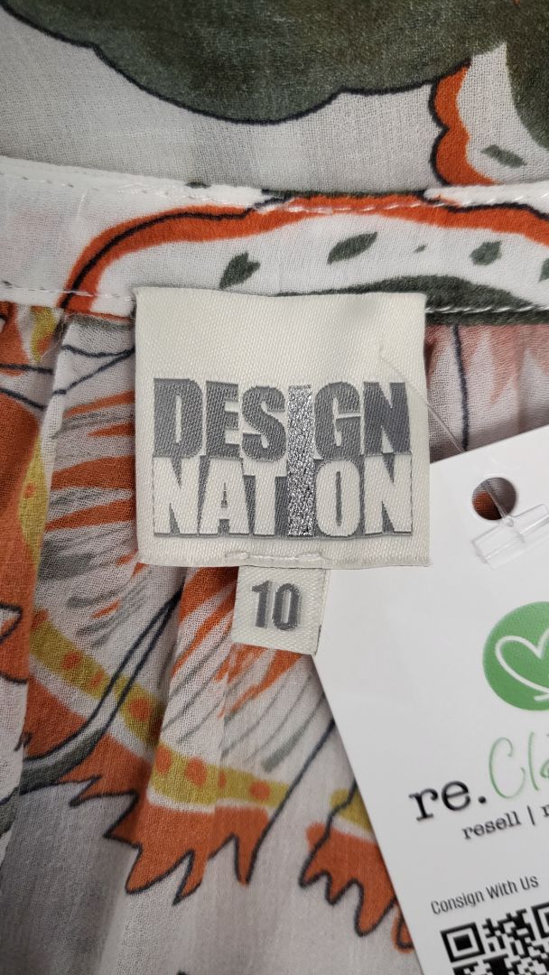 Design Nation Print Side Ruched Dress (10)