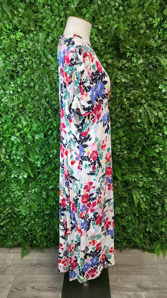 M&S Collection Print Midi Dress (16-18)
