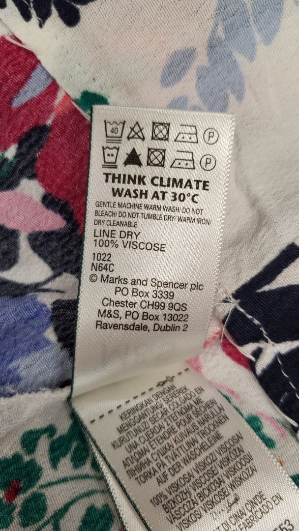 M&S Collection Print Midi Dress (16-18)