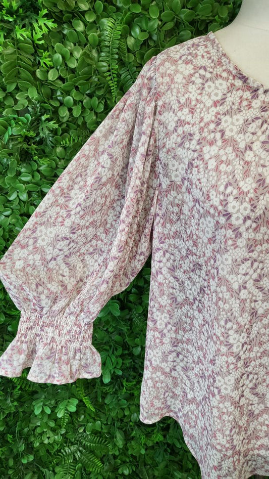 Seeking Lola Print Sheer Top (12)