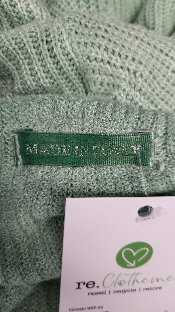 Made In Italy Mint Metallic Knit (12)