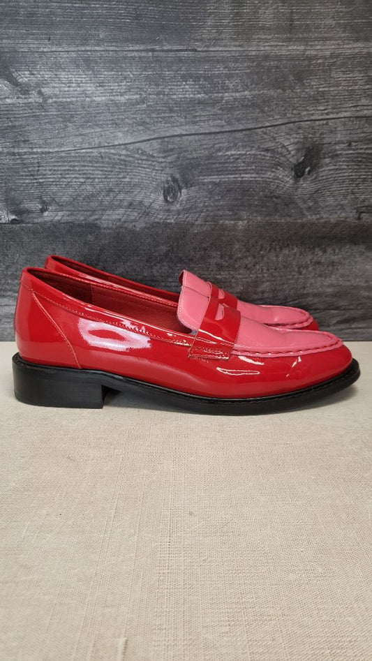 Minx Red/Pink Leather Loafer (41)