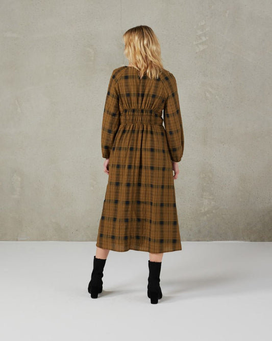 Et Alia Toffee Check Dress (10)