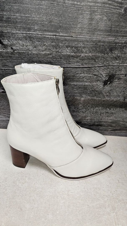 Ernest Wyler White Leather Boots BNWT (40)