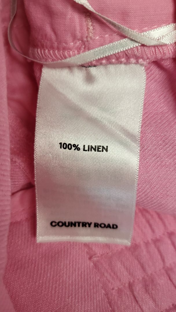 Country Road Pink Linen Blend Shorts (12)