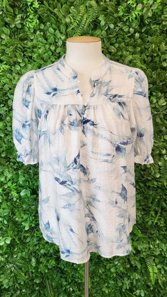 Seeking Lola Print Puff Sleeve Top (10)