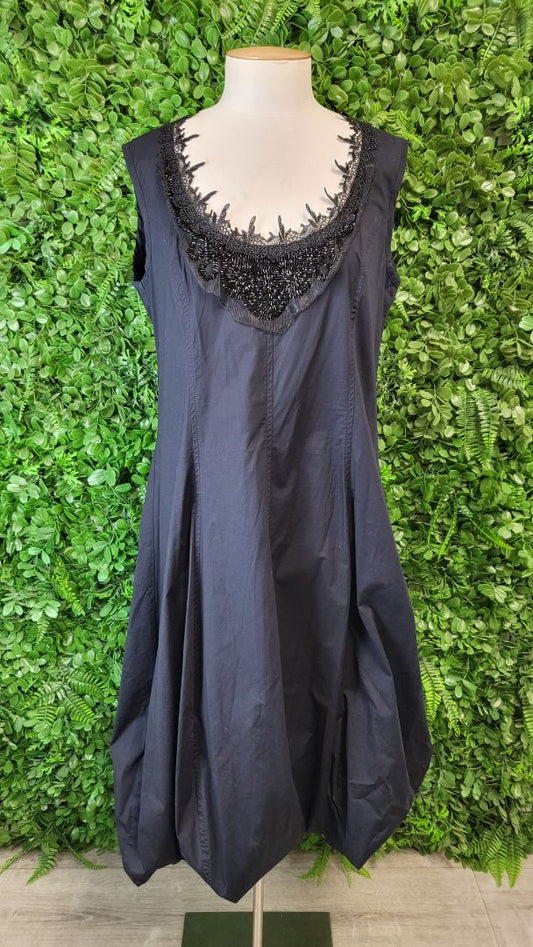 Chocolat Black Bubble Hem Dress (12)
