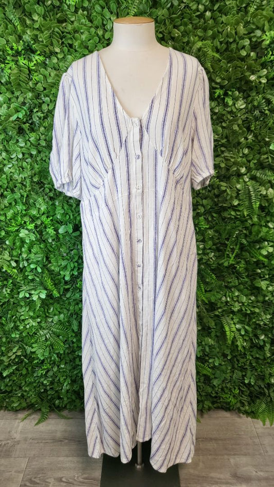 TU White Stripe Dress (20)