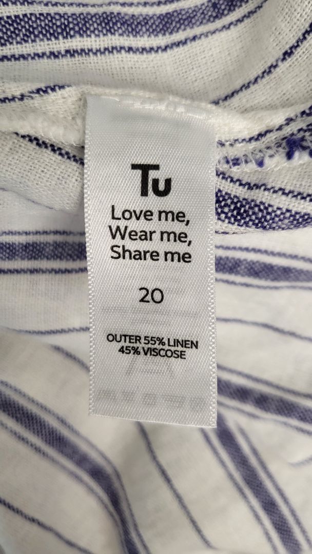 TU White Stripe Dress (20)