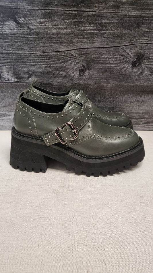 Minx Olive Green Brogue Loafer NEW (39)