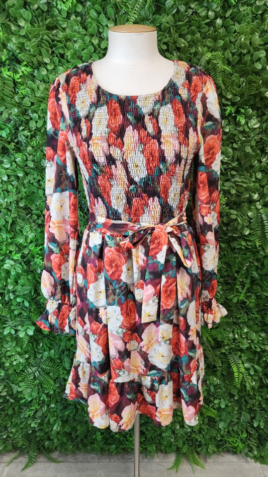 Augustine Floral Shirred Dress (12)
