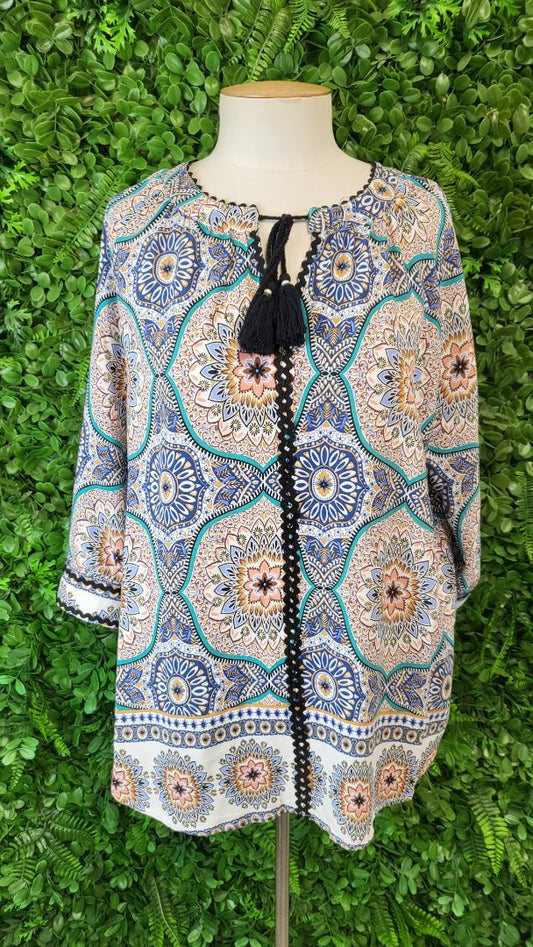 Seduce Print Boho Top (16)