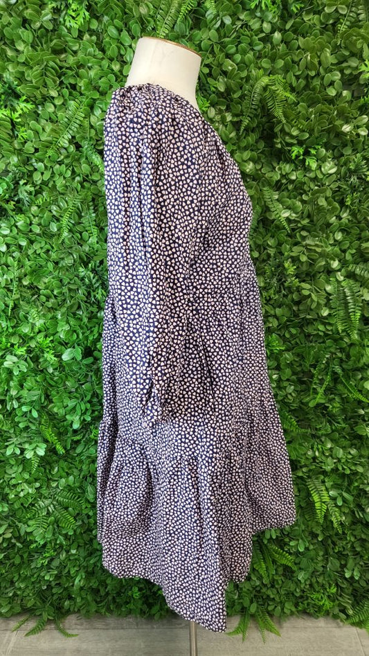 Boho Navy/Pink Heart Dress (10)