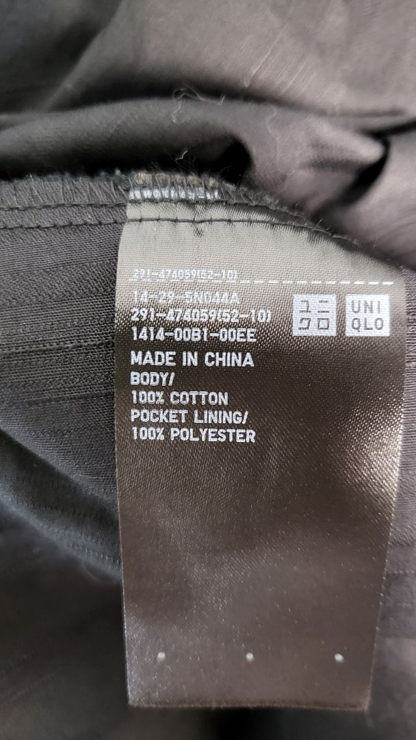 Uniqlo Black Textured Dress (12-14)