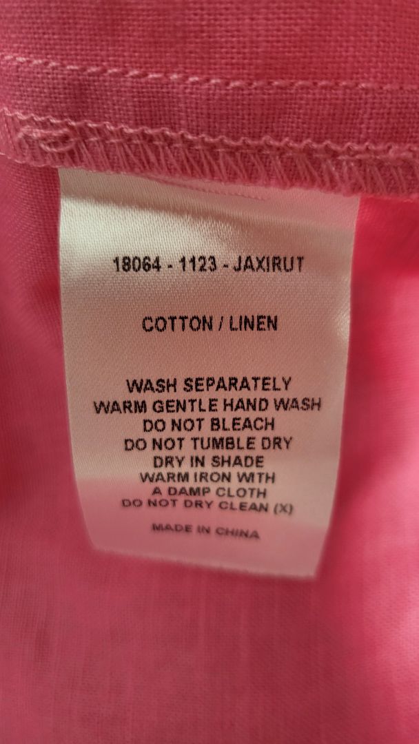 Sass Pink Linen Blend Dress (16)