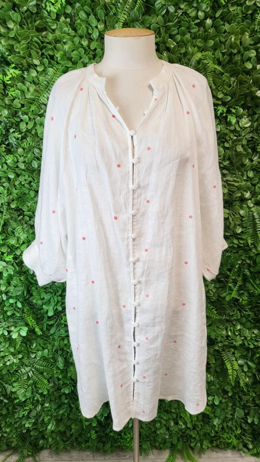 Zoe Kratzmann White Chime Tunic Top (10-12)