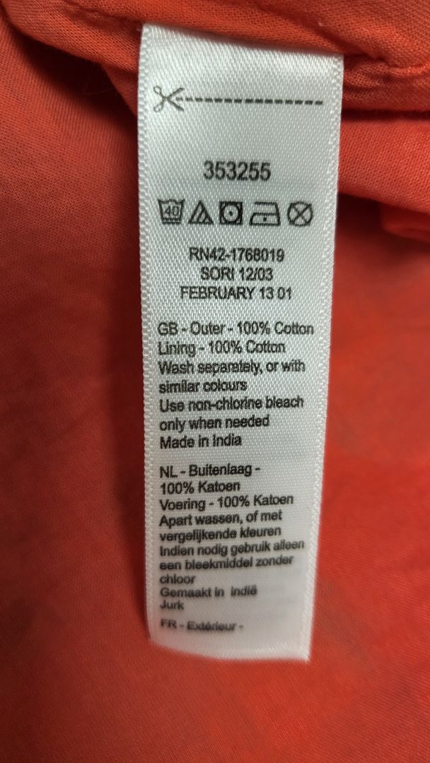 Monsoon Coral Orange Sundress BNWT (14)