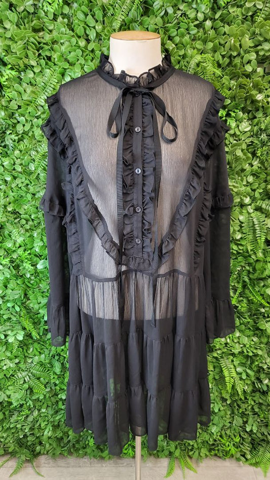 Coop Black Just A little Bib Dress BNWT (12)