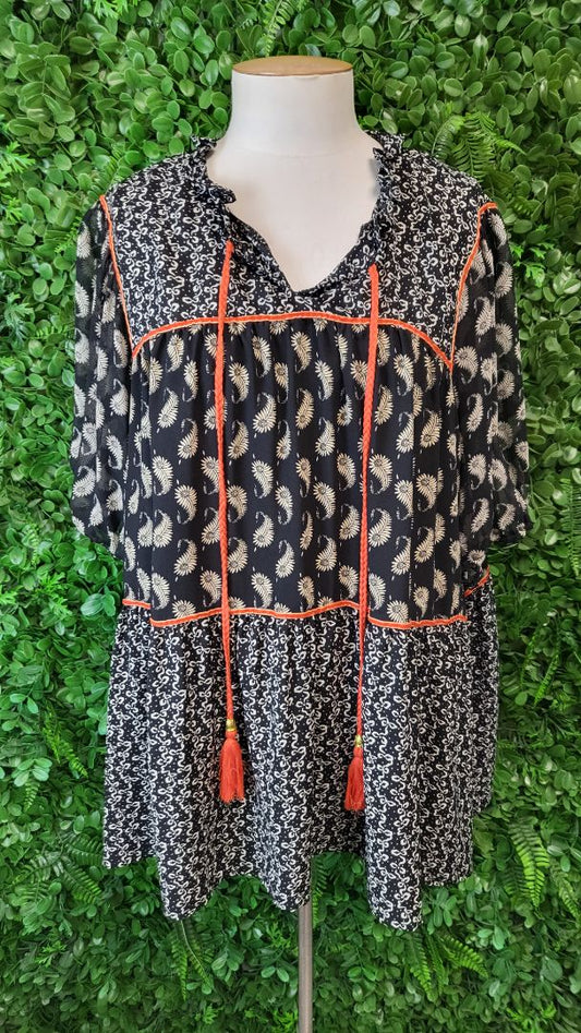 Coco & Belle Print Boho Top (20