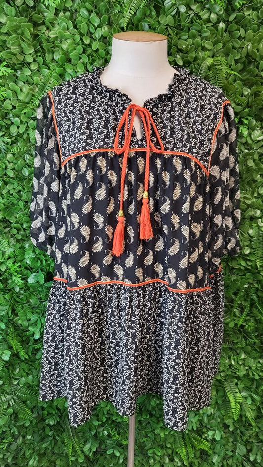 Coco & Belle Print Boho Top (20