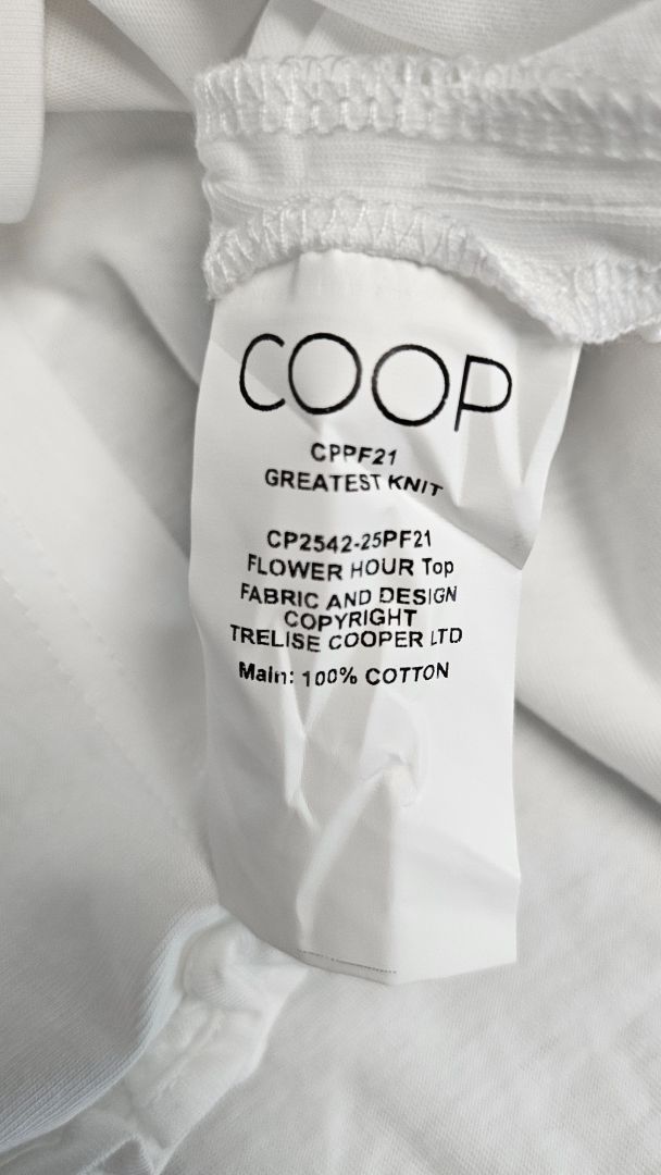 Coop White Flower Hour Tee (10-12)