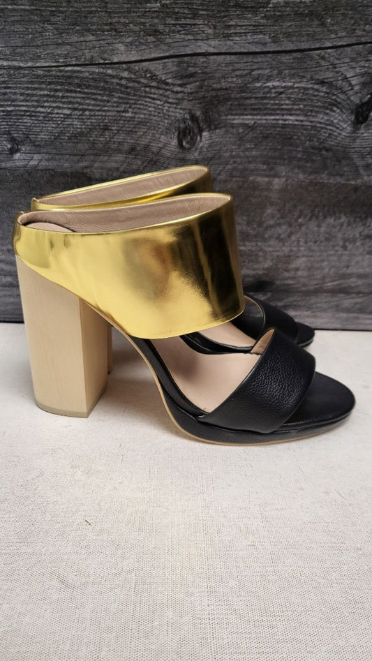 Kathryn Wilson Gold/Black Lisa Heel (38)