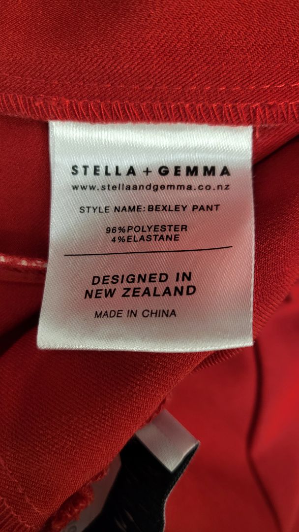 Stella + Gemma Red Wide Leg Pant (10)