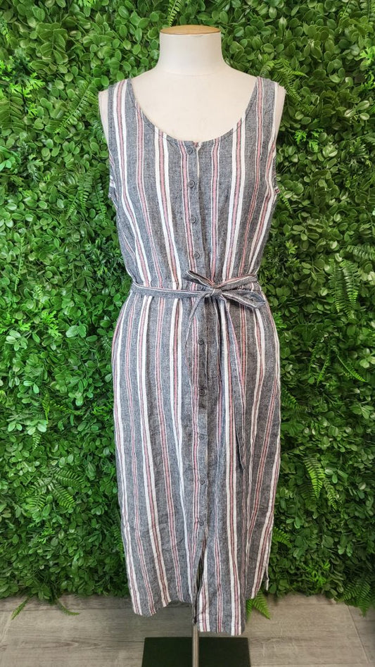 Max Stripe Linen Dress (10)
