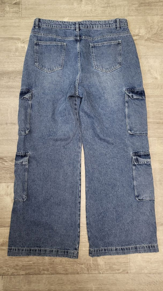 By Lilly Washed Cargo Jeans (16)