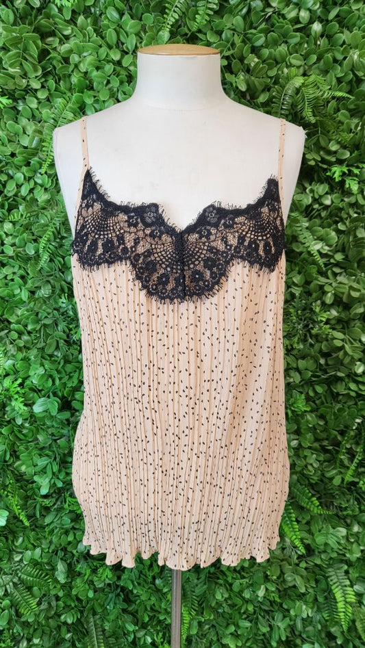 Pretty Basics Beige Lace Tank Cami (10)