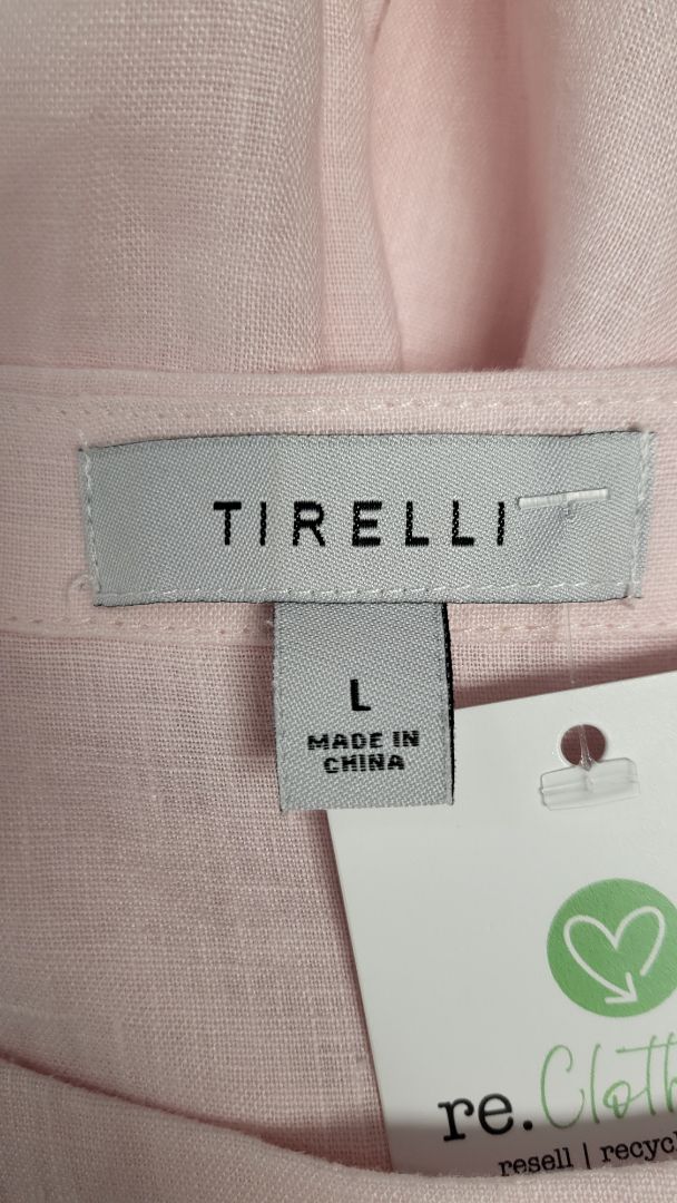 Tirelli Pink Linen Top (14)