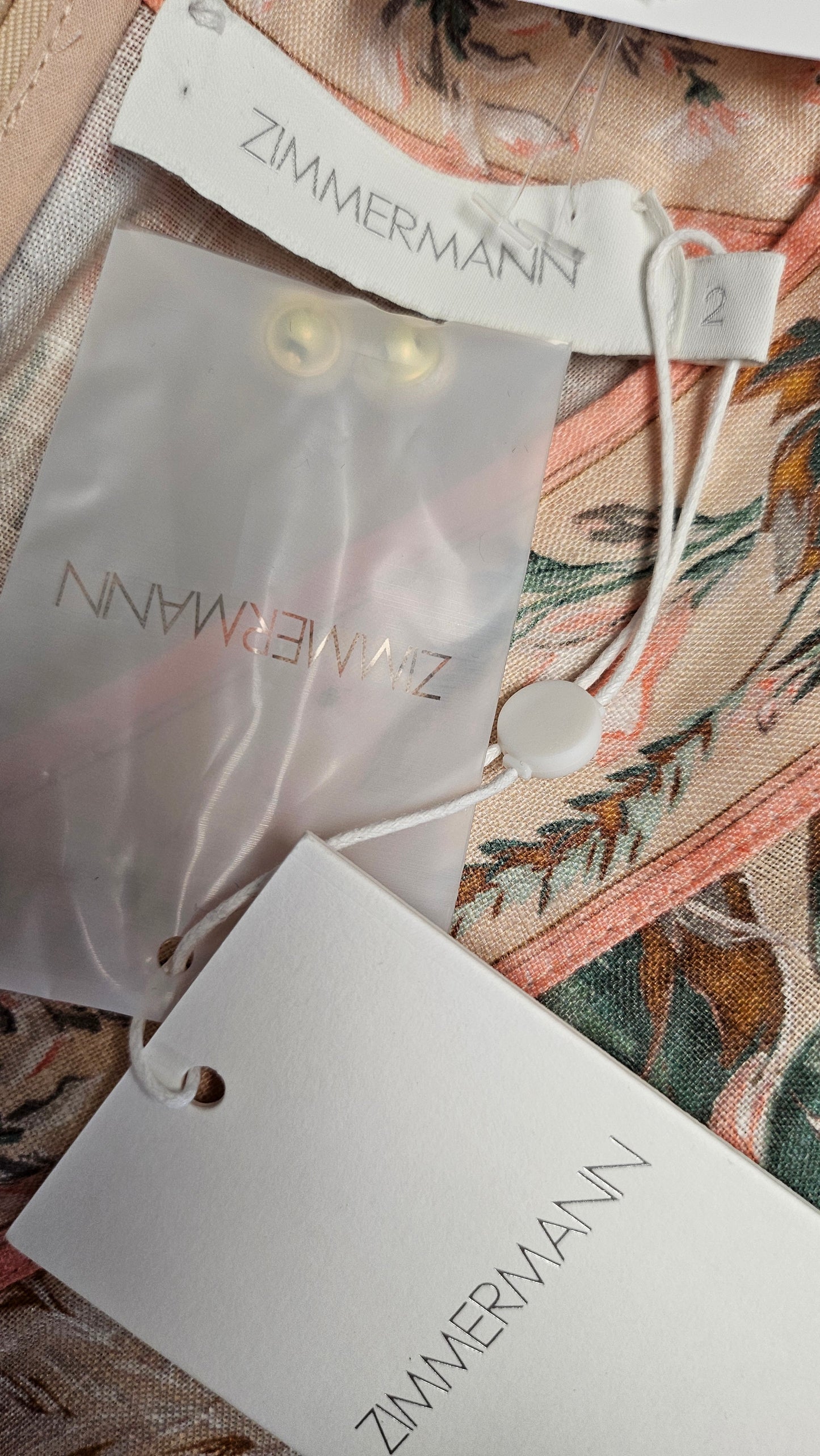 Zimmermann Floral Plunge Mini Dress BNWT (12)