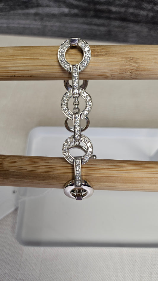 Unknown 925 CZ Circle bracelet