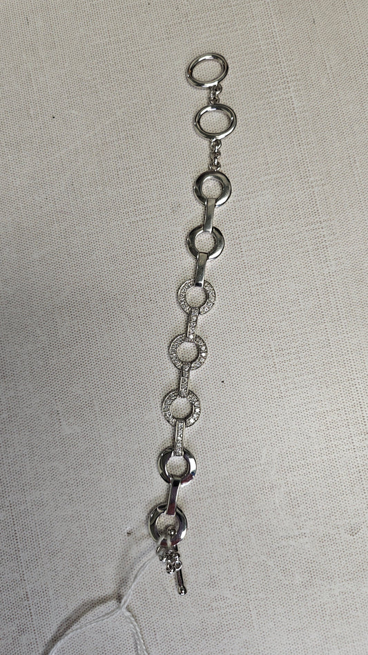 Unknown 925 CZ Circle bracelet