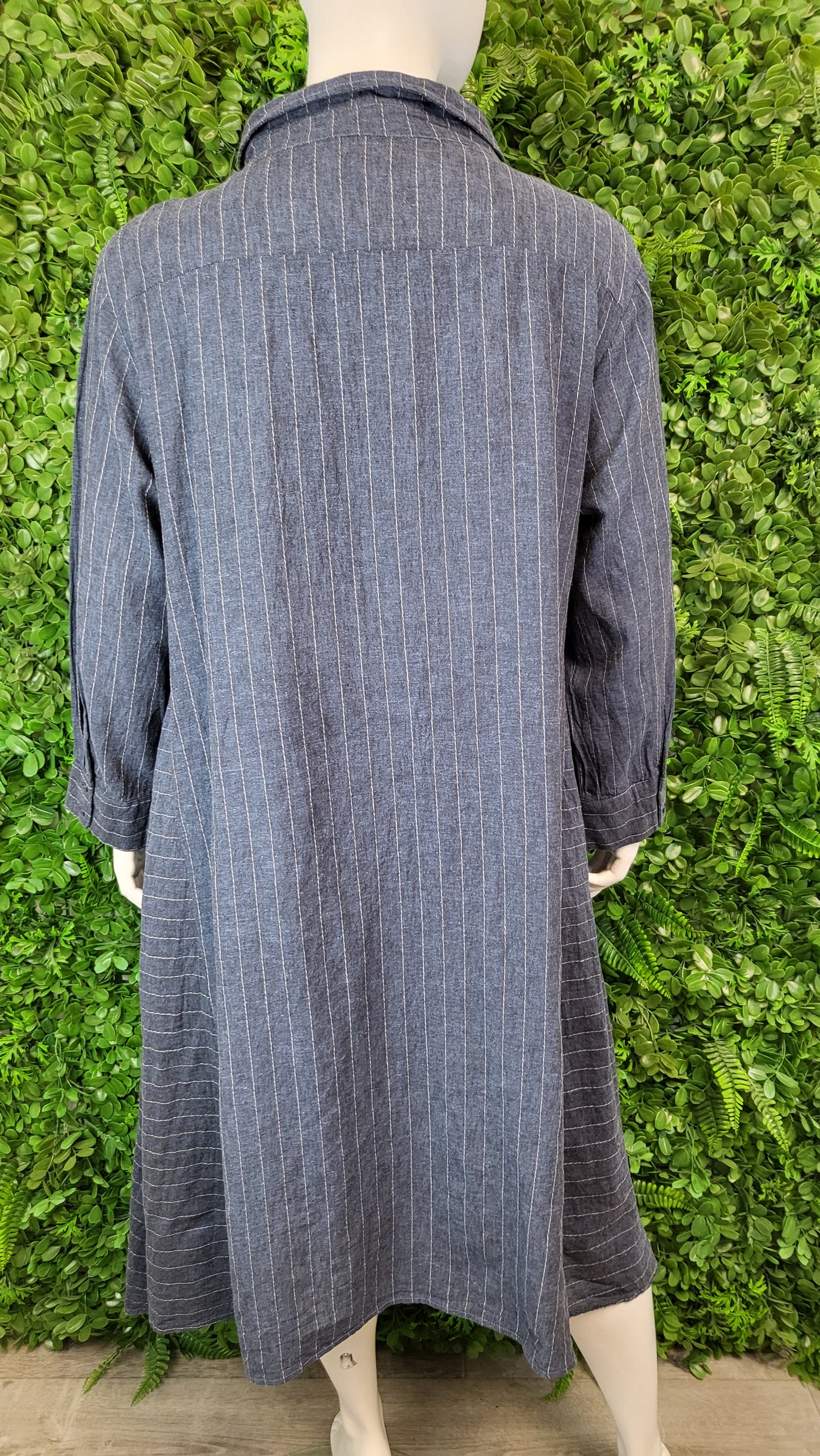PQ Collections Denim Blue Shirt Dress (20-22)