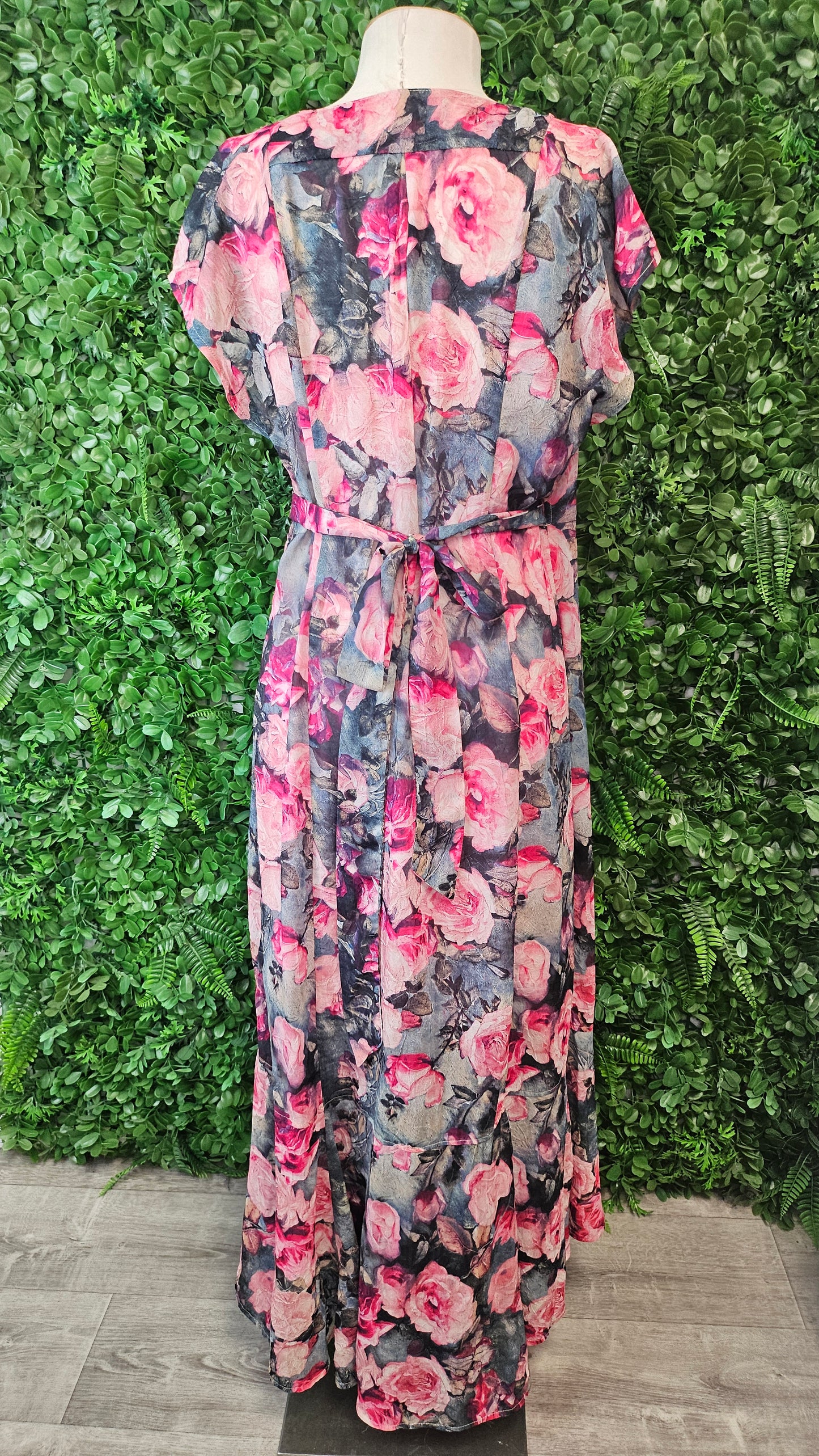 Annah Stretton Floral Wrap Around Dress (12-14)