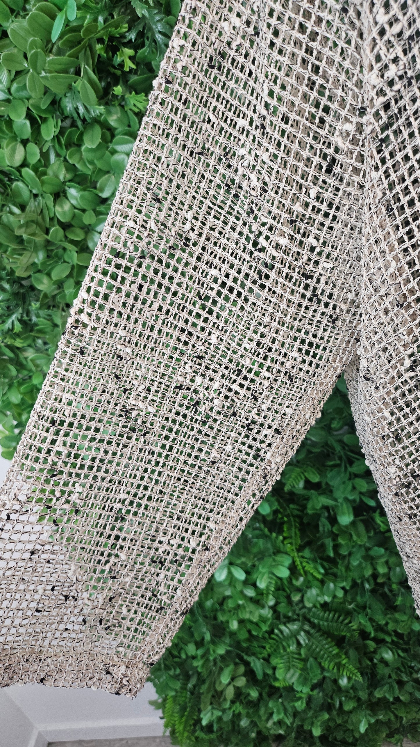 OLLA OH Natural Mesh Button Cardigan BNWT (16-18)
