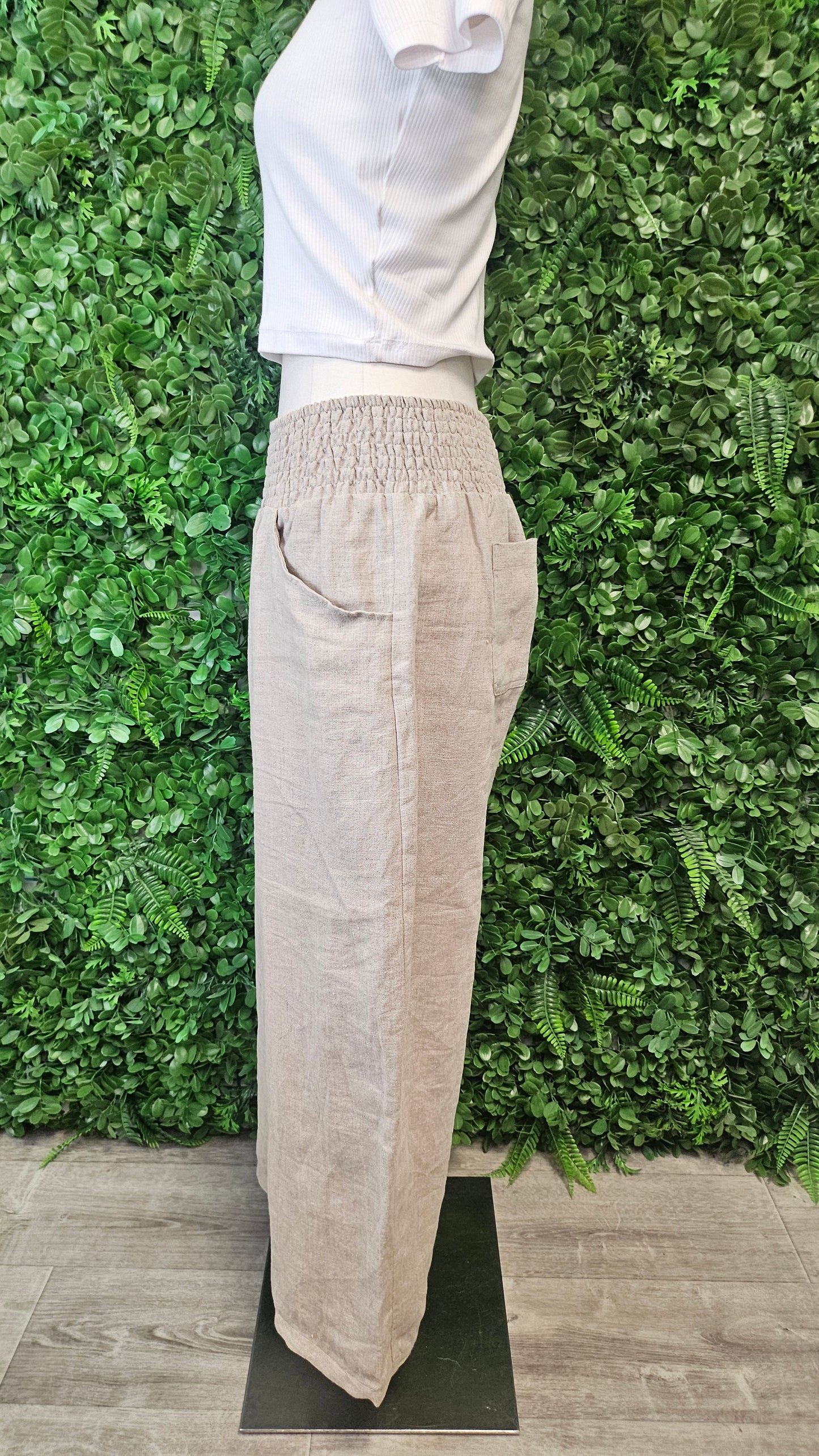 Nomad Oat Linen Ankle Grazer (14-16)