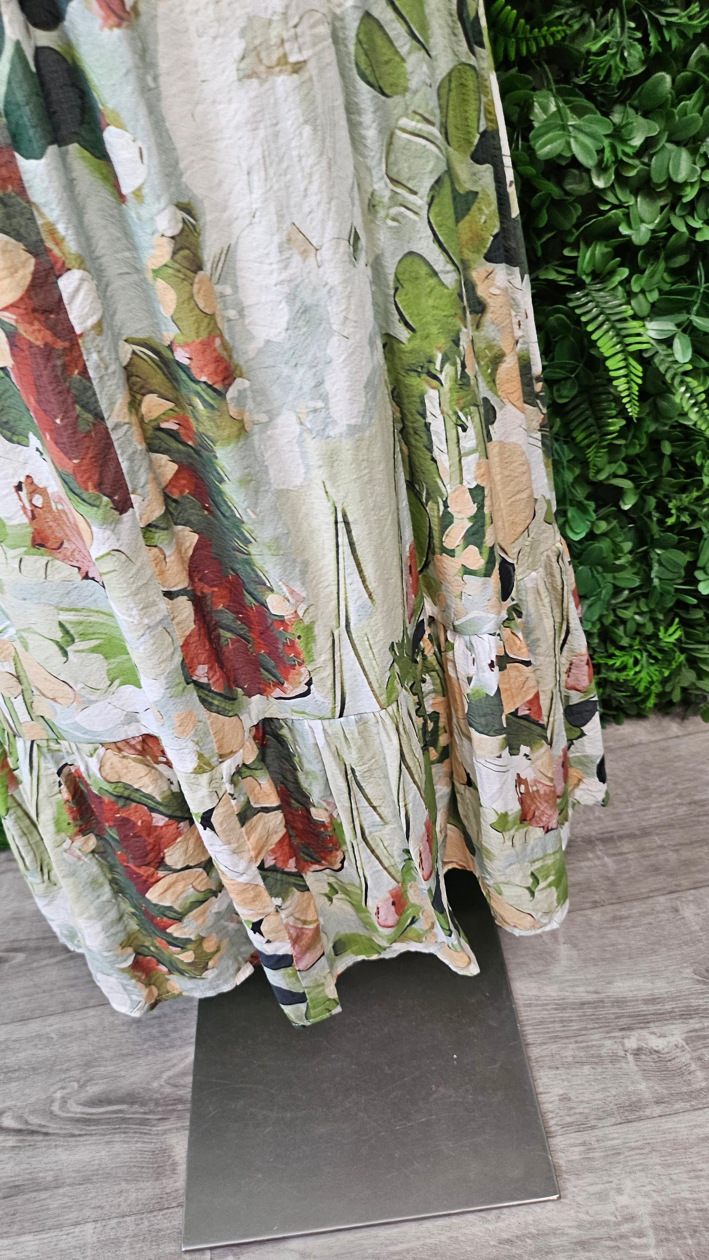 Salty Crush Green Shirred Waist Dress (BNWT) (10)