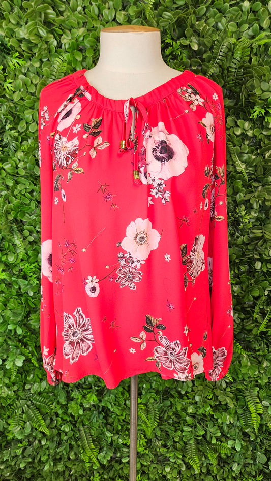 Stella Red Floral Top (10)